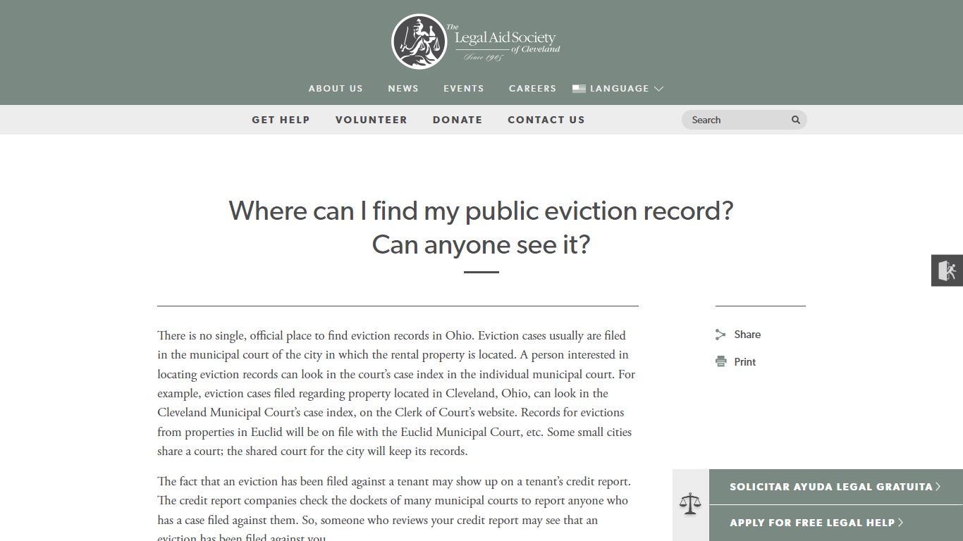 Where can I find my public eviction record? Can anyone see it?